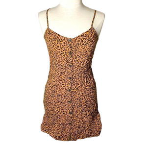 🌷H&M🌷CUTE Button Up Leopard Dress    